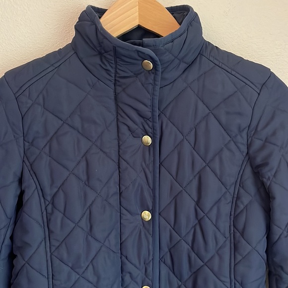 J Crew quilted navy jacket size XXS - Picture 2 of 6